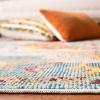SAFAVIEH Crystal Collection Area Rug – 8′ x 10′, Teal & Rose, Medallion Distressed Design, Non-Shedding & Easy Care, Ideal for High Traffic Areas in Living Room, Bedroom (CRS501T)(Orange/Teal)