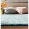 SAFAVIEH Evoke Collection 8′ x 10′ Charcoal / Ivory EVK270K Shabby Chic Distressed Non-Shedding Living Room Bedroom Dining Home Office Area Rug(Light Blue / Ivory)