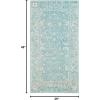 SAFAVIEH Evoke Collection 8′ x 10′ Charcoal / Ivory EVK270K Shabby Chic Distressed Non-Shedding Living Room Bedroom Dining Home Office Area Rug(Light Blue / Ivory)