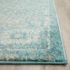 SAFAVIEH Evoke Collection 8′ x 10′ Charcoal / Ivory EVK270K Shabby Chic Distressed Non-Shedding Living Room Bedroom Dining Home Office Area Rug(Light Blue / Ivory)