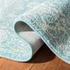 SAFAVIEH Evoke Collection 8′ x 10′ Charcoal / Ivory EVK270K Shabby Chic Distressed Non-Shedding Living Room Bedroom Dining Home Office Area Rug(Light Blue / Ivory)