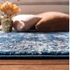 SAFAVIEH Evoke Collection 8′ x 10′ Charcoal / Ivory EVK270K Shabby Chic Distressed Non-Shedding Living Room Bedroom Dining Home Office Area Rug(Navy/Ivory)