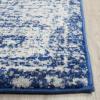 SAFAVIEH Evoke Collection 8′ x 10′ Charcoal / Ivory EVK270K Shabby Chic Distressed Non-Shedding Living Room Bedroom Dining Home Office Area Rug(Navy/Ivory)