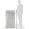 SAFAVIEH Evoke Collection 8′ x 10′ Charcoal / Ivory EVK270K Shabby Chic Distressed Non-Shedding Living Room Bedroom Dining Home Office Area Rug(Silver/Ivory)