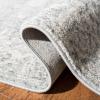 SAFAVIEH Evoke Collection 8′ x 10′ Charcoal / Ivory EVK270K Shabby Chic Distressed Non-Shedding Living Room Bedroom Dining Home Office Area Rug(Silver/Ivory)