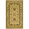 SAFAVIEH Lyndhurst Collection Area Rug – 8′ x 11′, Black & Red, Traditional Oriental Design, Non-Shedding & Easy Care, Ideal for High Traffic Areas in Living Room, Bedroom (LNH212G)(Ivory)