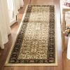 SAFAVIEH Lyndhurst Collection Area Rug – 8′ x 11′, Black & Red, Traditional Oriental Design, Non-Shedding & Easy Care, Ideal for High Traffic Areas in Living Room, Bedroom (LNH212G)(Ivory/Black)