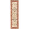 SAFAVIEH Lyndhurst Collection Area Rug – 8′ x 11′, Black & Red, Traditional Oriental Design, Non-Shedding & Easy Care, Ideal for High Traffic Areas in Living Room, Bedroom (LNH212G)(Ivory/Rust)