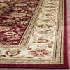 SAFAVIEH Lyndhurst Collection Area Rug – 8′ x 11′, Black & Red, Traditional Oriental Design, Non-Shedding & Easy Care, Ideal for High Traffic Areas in Living Room, Bedroom (LNH212G)(Red/Ivory)