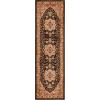 SAFAVIEH Lyndhurst Collection Area Rug – 8′ x 11′, Ivory & Red, Traditional Oriental Design, Non-Shedding & Easy Care, Ideal for High Traffic Areas in Living Room, Bedroom (LNH330A)(Black/Beige)