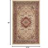 SAFAVIEH Lyndhurst Collection Area Rug – 8′ x 11′, Ivory & Red, Traditional Oriental Design, Non-Shedding & Easy Care, Ideal for High Traffic Areas in Living Room, Bedroom (LNH330A)(Ivory/Red)