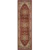 SAFAVIEH Lyndhurst Collection Area Rug – 8′ x 11′, Ivory & Red, Traditional Oriental Design, Non-Shedding & Easy Care, Ideal for High Traffic Areas in Living Room, Bedroom (LNH330A)(Red / Black)