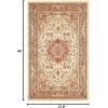 SAFAVIEH Lyndhurst Collection Area Rug – 8′ x 11′, Ivory & Red, Traditional Oriental Design, Non-Shedding & Easy Care, Ideal for High Traffic Areas in Living Room, Bedroom (LNH330A)(Ivory/Rust)