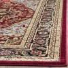 SAFAVIEH Lyndhurst Collection Area Rug – 8′ x 11′, Ivory & Red, Traditional Oriental Design, Non-Shedding & Easy Care, Ideal for High Traffic Areas in Living Room, Bedroom (LNH330A)(Red / Black)