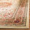 SAFAVIEH Lyndhurst Collection Area Rug – 8′ x 11′, Ivory & Red, Traditional Oriental Design, Non-Shedding & Easy Care, Ideal for High Traffic Areas in Living Room, Bedroom (LNH330A)(Ivory/Rust)