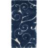 SAFAVIEH Area Rug 8×10 – Florida Shag Collection – Large – Cream & Blue, Scroll Design, Non-Shedding & Easy to Clean, High-Low Plush Pile, Ideal for Living Room, Bedroom, Dining Space (SG455-1165)(Dark Blue/Cream)