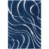 SAFAVIEH Area Rug 8×10 – Florida Shag Collection – Large – Grey & Grey, Non-Shedding & Easy Cleaning, Plush Thick Pile, Ideal for Living Room, Bedroom, Dining Space (SG471080)(Navy/Ivory)