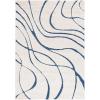 SAFAVIEH Area Rug 8×10 – Florida Shag Collection – Large – Grey & Grey, Non-Shedding & Easy Cleaning, Plush Thick Pile, Ideal for Living Room, Bedroom, Dining Space (SG471080)(Cream/Blue)