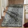 SAFAVIEH Evoke Collection 8′ x 10′ Charcoal / Ivory EVK270K Shabby Chic Distressed Non-Shedding Living Room Bedroom Dining Home Office Area Rug(Charcoal/Ivory)