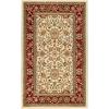 SAFAVIEH Lyndhurst Collection Area Rug – 8′ x 11′, Black & Red, Traditional Oriental Design, Non-Shedding & Easy Care, Ideal for High Traffic Areas in Living Room, Bedroom (LNH212G)(Ivory/Red)