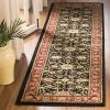 SAFAVIEH Lyndhurst Collection Area Rug – 8′ x 11′, Black & Red, Traditional Oriental Design, Non-Shedding & Easy Care, Ideal for High Traffic Areas in Living Room, Bedroom (LNH212G)(Red / Black)