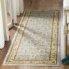 SAFAVIEH Lyndhurst Collection Area Rug – 8′ x 11′, Red & Ivory, Traditional Oriental Design, Non-Shedding & Easy Care, Ideal for High Traffic Areas in Living Room, Bedroom (LNH312A)(Light Blue / Ivory)