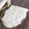 SAFAVIEH Sheep Skin Collection Accent Rug – 4′ x 6′, Natural & White, Handmade Rustic Glam Genuine Pelt, 3.4-inch Thick Ideal for High Traffic Areas in Entryway, Living Room, Bedroom (SHS211A)(Natural/White)