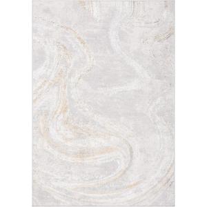 SAFAVIEH Area Rug 8×10 – Orchard Collection – Large – Grey & Gold, Modern Abstract Design, Non-Shedding & Easy Cleaning, Ideal for Living Room, Bedroom, Office, Dining Space (ORC617H)(Grey/Gold)