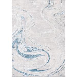 SAFAVIEH Area Rug 8×10 – Orchard Collection – Large – Grey & Gold, Modern Abstract Design, Non-Shedding & Easy Cleaning, Ideal for Living Room, Bedroom, Office, Dining Space (ORC617H)(Grey/Blue)