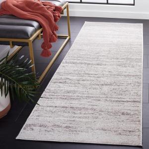 SAFAVIEH Area Rug 9×12 – Adirondack Collection – Large – Navy & Grey, Modern Ombre Design, Non Shedding & Easy to Clean, Ideal for Living Room, Bedroom, Office, Dining Space (ADR113E)(Ivory/Silver)