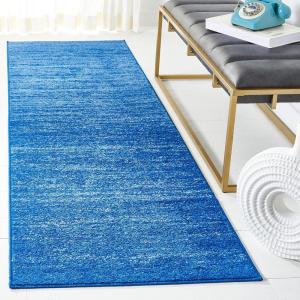 SAFAVIEH Area Rug 9×12 – Adirondack Collection – Large – Navy & Grey, Modern Ombre Design, Non Shedding & Easy to Clean, Ideal for Living Room, Bedroom, Office, Dining Space (ADR113E)(Light Blue/Dark Blue)