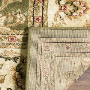 SAFAVIEH Lyndhurst Collection Area Rug – 8′ x 11′, Black & Red, Traditional Oriental Design, Non-Shedding & Easy Care, Ideal for High Traffic Areas in Living Room, Bedroom (LNH212G)(Sage/Ivory)