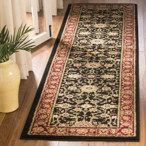 SAFAVIEH Lyndhurst Collection Area Rug – 8′ x 11′, Black & Red, Traditional Oriental Design, Non-Shedding & Easy Care, Ideal for High Traffic Areas in Living Room, Bedroom (LNH212G)(Red / Black)