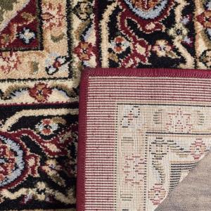 SAFAVIEH Lyndhurst Collection Area Rug – 8′ x 11′, Ivory & Red, Traditional Oriental Design, Non-Shedding & Easy Care, Ideal for High Traffic Areas in Living Room, Bedroom (LNH330A)(Red / Black)