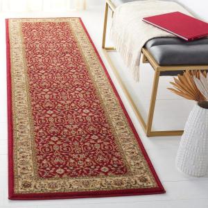 SAFAVIEH Lyndhurst Collection Area Rug – 8′ x 11′, Red & Ivory, Traditional Oriental Design, Non-Shedding & Easy Care, Ideal for High Traffic Areas in Living Room, Bedroom (LNH312A)(Red/Ivory)