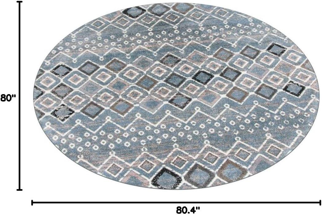 image:imageSAFAVIEH Amsterdam Collection Area Rug 8 x 10 Ivory amp Multi Moroccan Boho Design NonShedding amp Easy Care Ideal for High Traffic Areas in Living Room Bedroom AMS108KBlueIvory