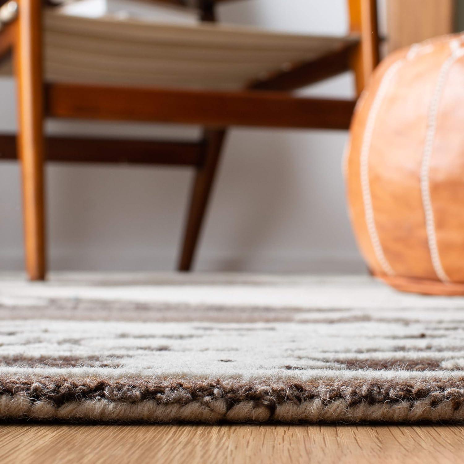 image:imageSAFAVIEH Amsterdam Collection Area Rug 8 x 10 Ivory amp Multi Moroccan Boho Design NonShedding amp Easy Care Ideal for High Traffic Areas in Living Room Bedroom AMS108KTerracottaMulti