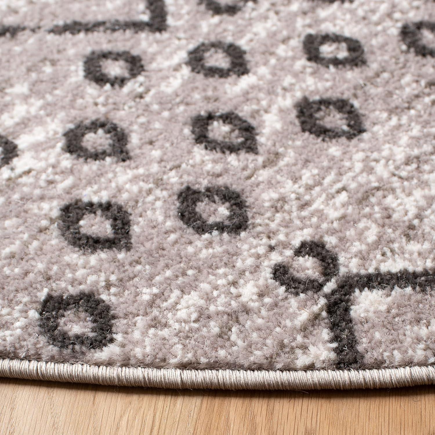 image:imageSAFAVIEH Amsterdam Collection Area Rug 8 x 10 Ivory amp Multi Moroccan Boho Design NonShedding amp Easy Care Ideal for High Traffic Areas in Living Room Bedroom AMS108KLight GreyBrown