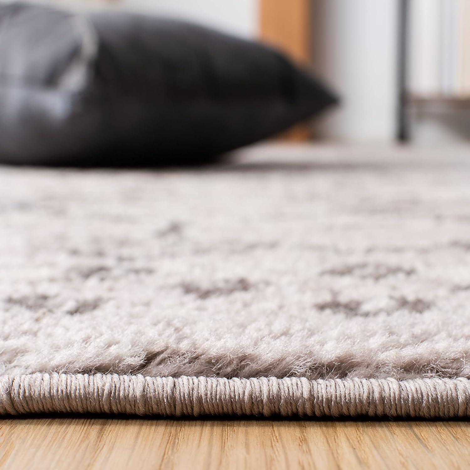 image:imageSAFAVIEH Amsterdam Collection Area Rug 8 x 10 Ivory amp Multi Moroccan Boho Design NonShedding amp Easy Care Ideal for High Traffic Areas in Living Room Bedroom AMS108KLight GreyBrown