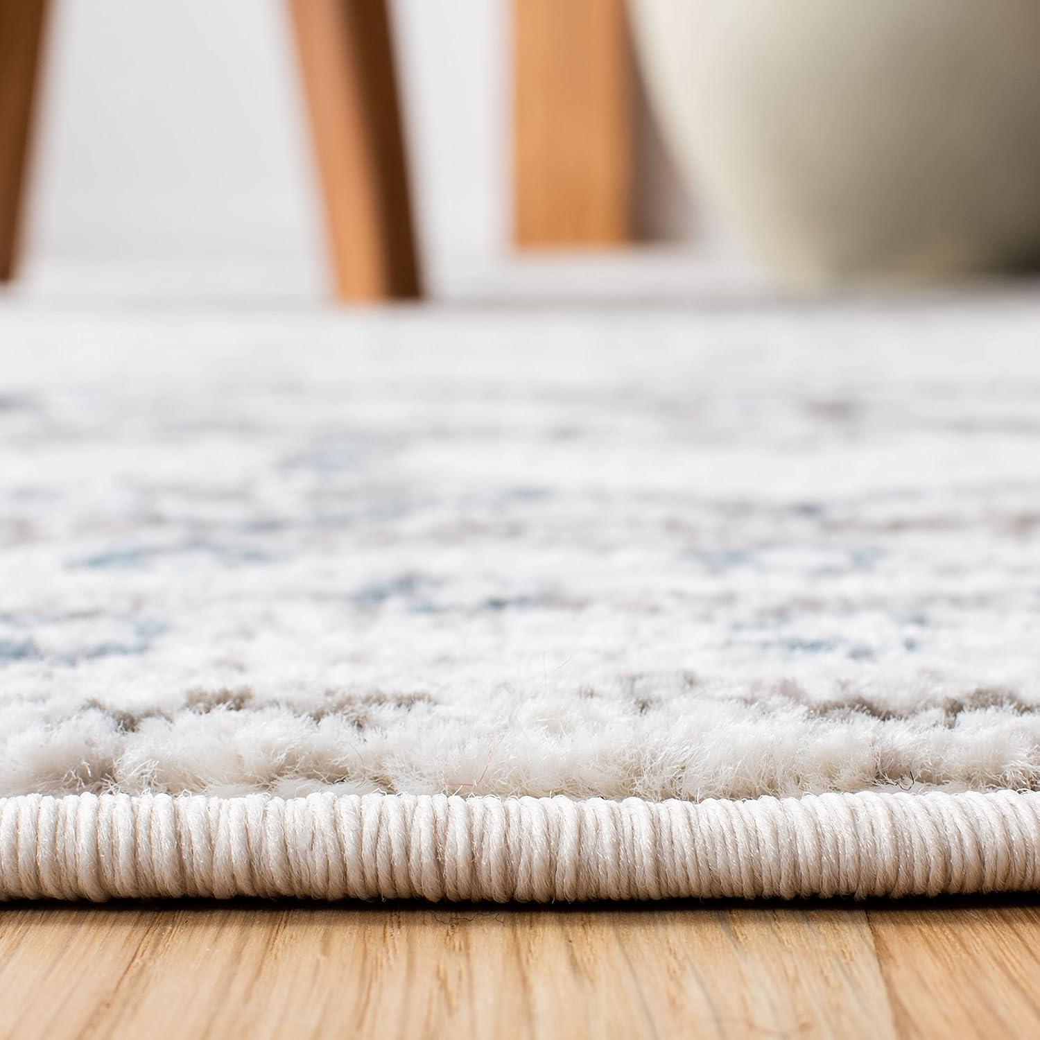 image:imageSAFAVIEH Amsterdam Collection Area Rug 8 x 10 Ivory amp Multi Moroccan Boho Design NonShedding amp Easy Care Ideal for High Traffic Areas in Living Room Bedroom AMS108KIvoryGrey