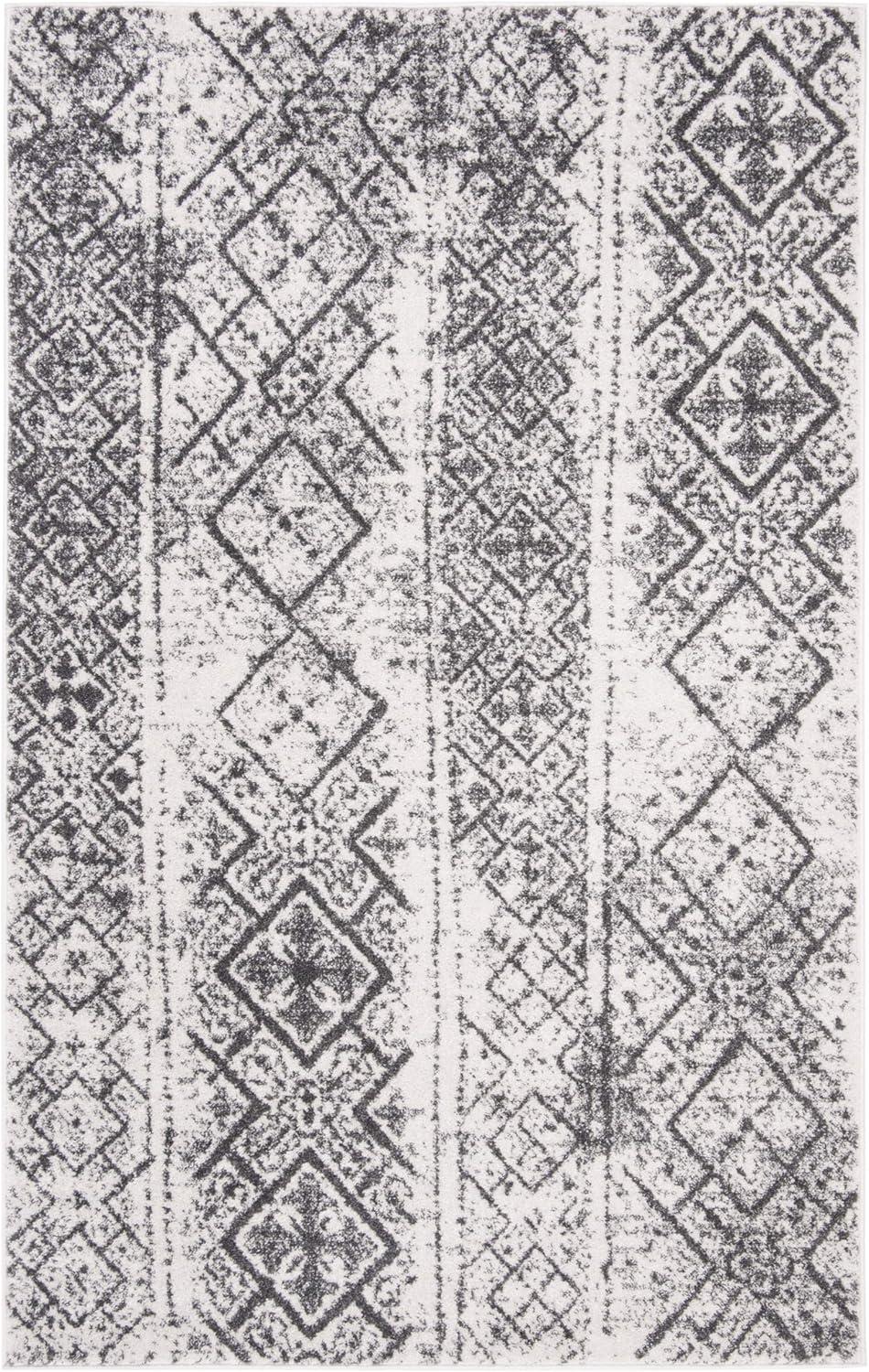 image:imageSAFAVIEH Area Rug 8x10 Adirondack Collection Large Black amp Silver Moroccan Boho Design NonShedding amp Easy Cleaning Ideal for Living Room Bedroom Office Dining Space ADR111CSilverBlack
