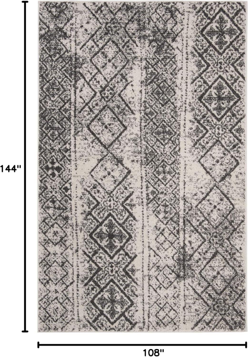 image:imageSAFAVIEH Area Rug 8x10 Adirondack Collection Large Black amp Silver Moroccan Boho Design NonShedding amp Easy Cleaning Ideal for Living Room Bedroom Office Dining Space ADR111CSilverBlack