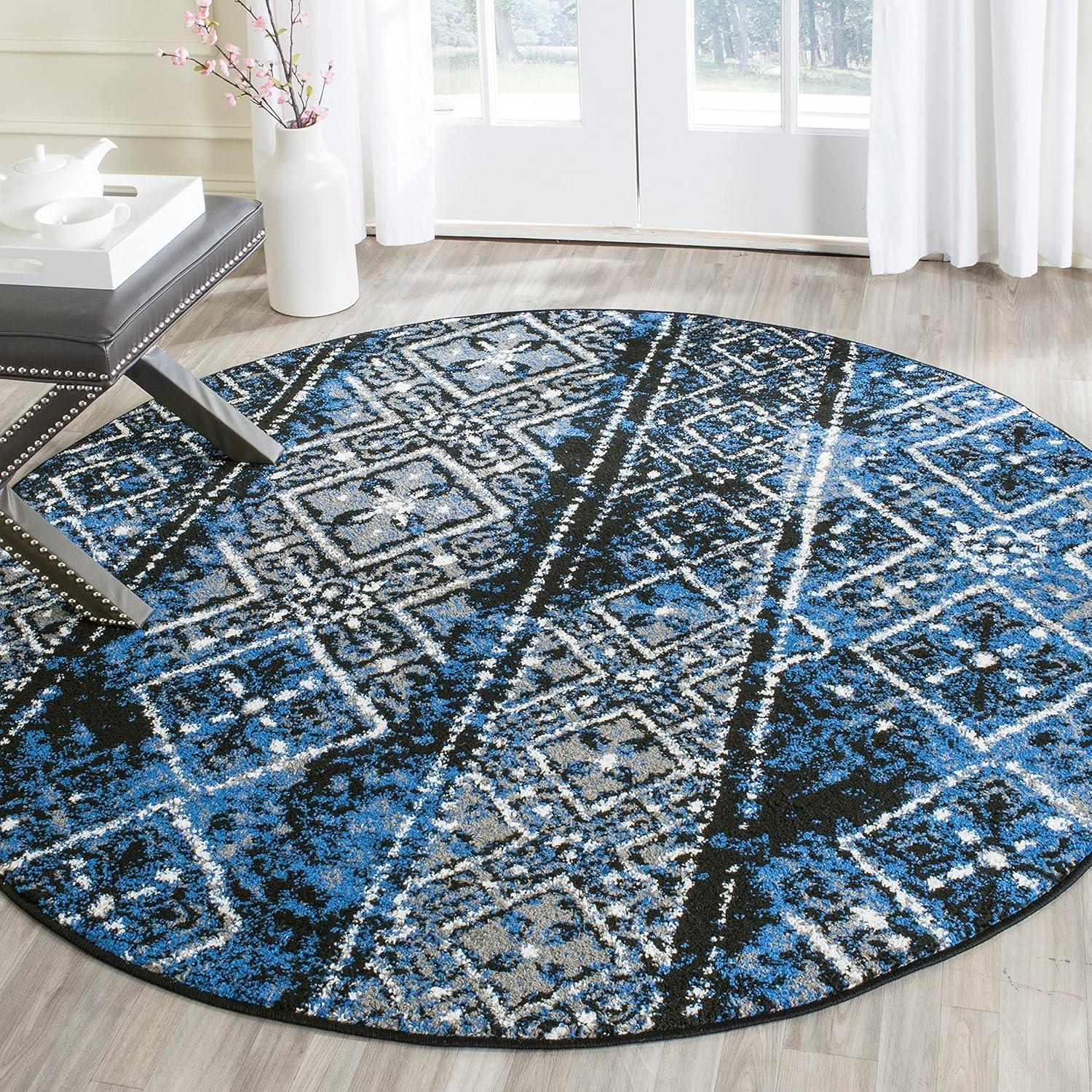 image:imageSAFAVIEH Area Rug 8x10 Adirondack Collection Large Black amp Silver Moroccan Boho Design NonShedding amp Easy Cleaning Ideal for Living Room Bedroom Office Dining Space ADR111CBlackSilver