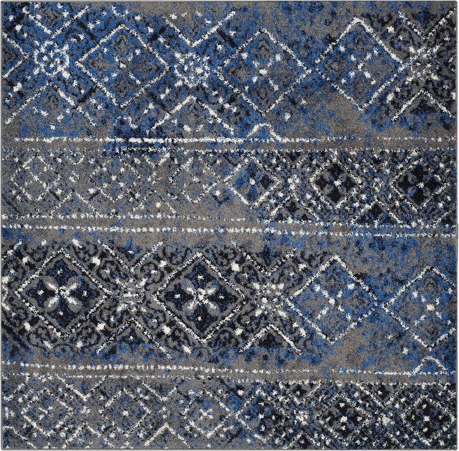 image:imageSAFAVIEH Area Rug 8x10 Adirondack Collection Large Black amp Silver Moroccan Boho Design NonShedding amp Easy Cleaning Ideal for Living Room Bedroom Office Dining Space ADR111CSilverMulti