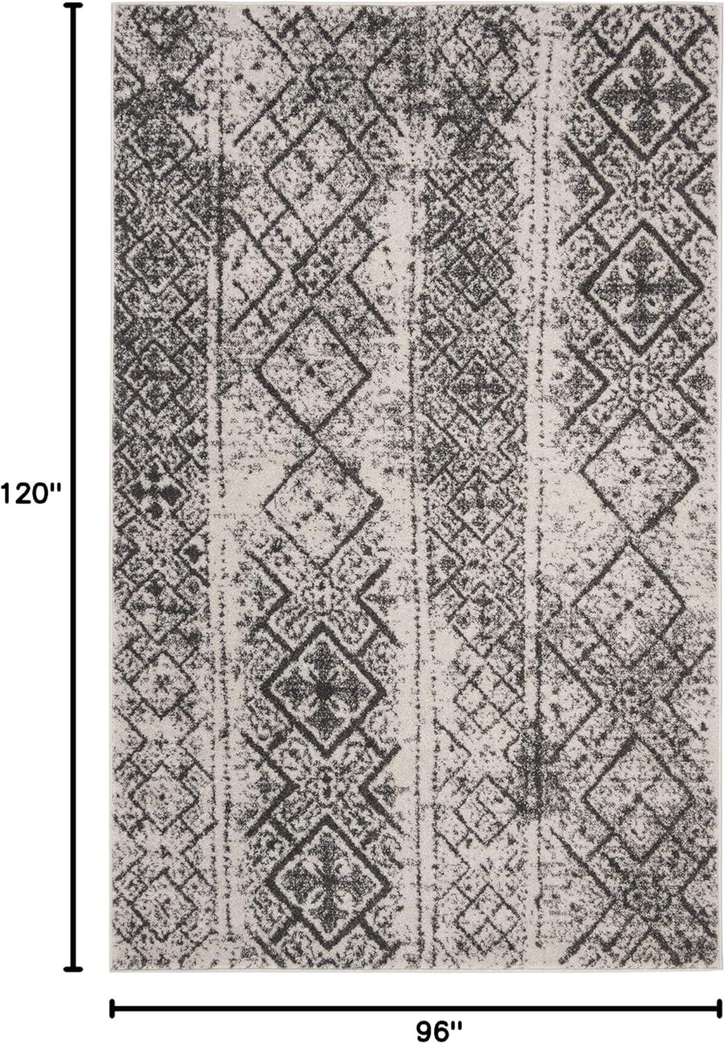 image:imageSAFAVIEH Area Rug 8x10 Adirondack Collection Large Black amp Silver Moroccan Boho Design NonShedding amp Easy Cleaning Ideal for Living Room Bedroom Office Dining Space ADR111CSilverBlack