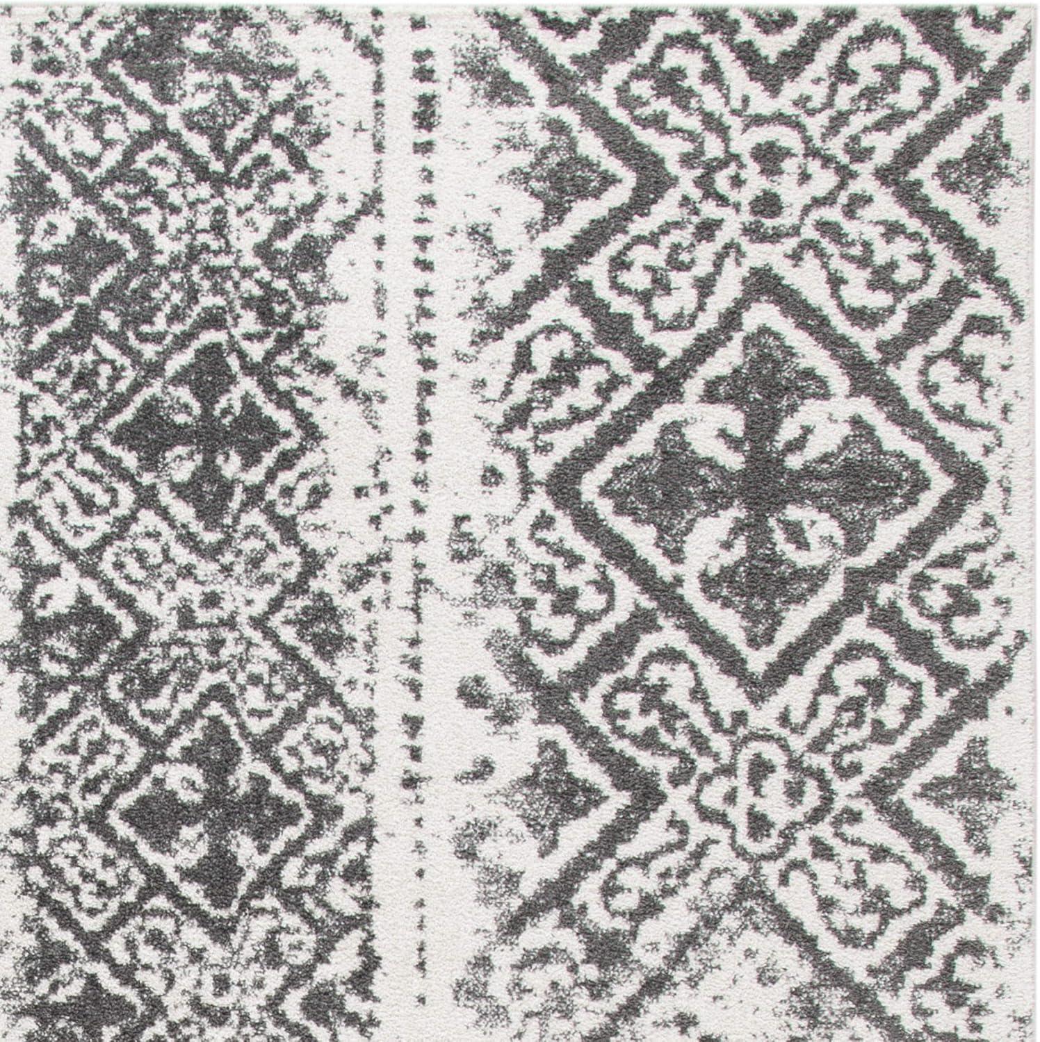 image:imageSAFAVIEH Area Rug 8x10 Adirondack Collection Large Black amp Silver Moroccan Boho Design NonShedding amp Easy Cleaning Ideal for Living Room Bedroom Office Dining Space ADR111CSilverBlack