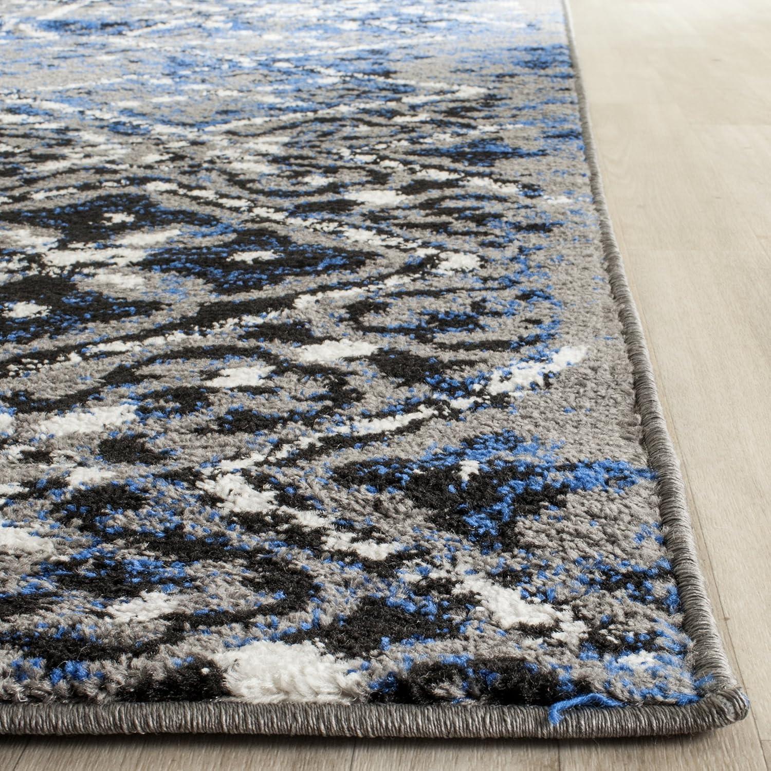image:imageSAFAVIEH Area Rug 8x10 Adirondack Collection Large Black amp Silver Moroccan Boho Design NonShedding amp Easy Cleaning Ideal for Living Room Bedroom Office Dining Space ADR111CSilverMulti