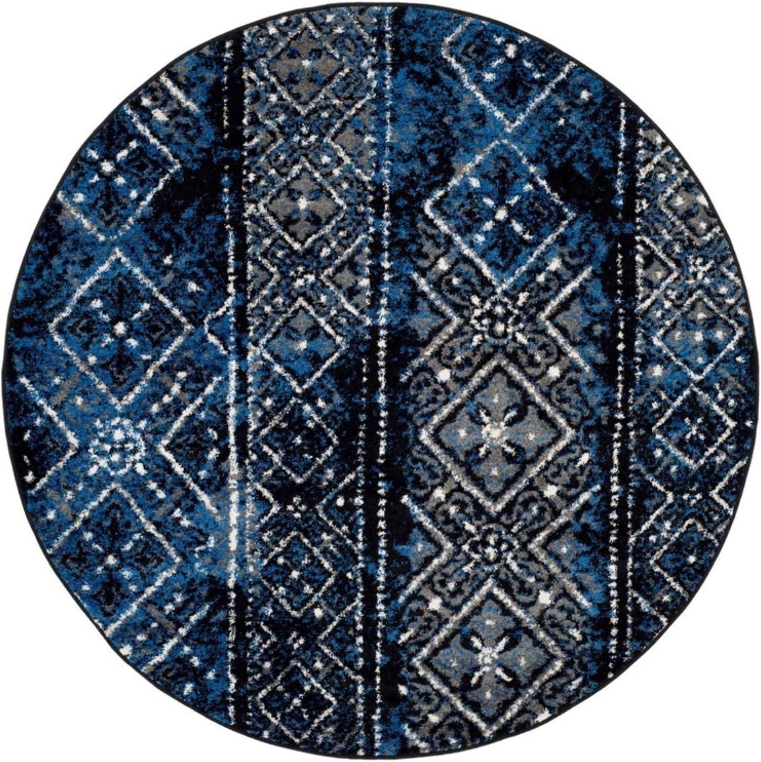 image:imageSAFAVIEH Area Rug 8x10 Adirondack Collection Large Black amp Silver Moroccan Boho Design NonShedding amp Easy Cleaning Ideal for Living Room Bedroom Office Dining Space ADR111CBlueBlack