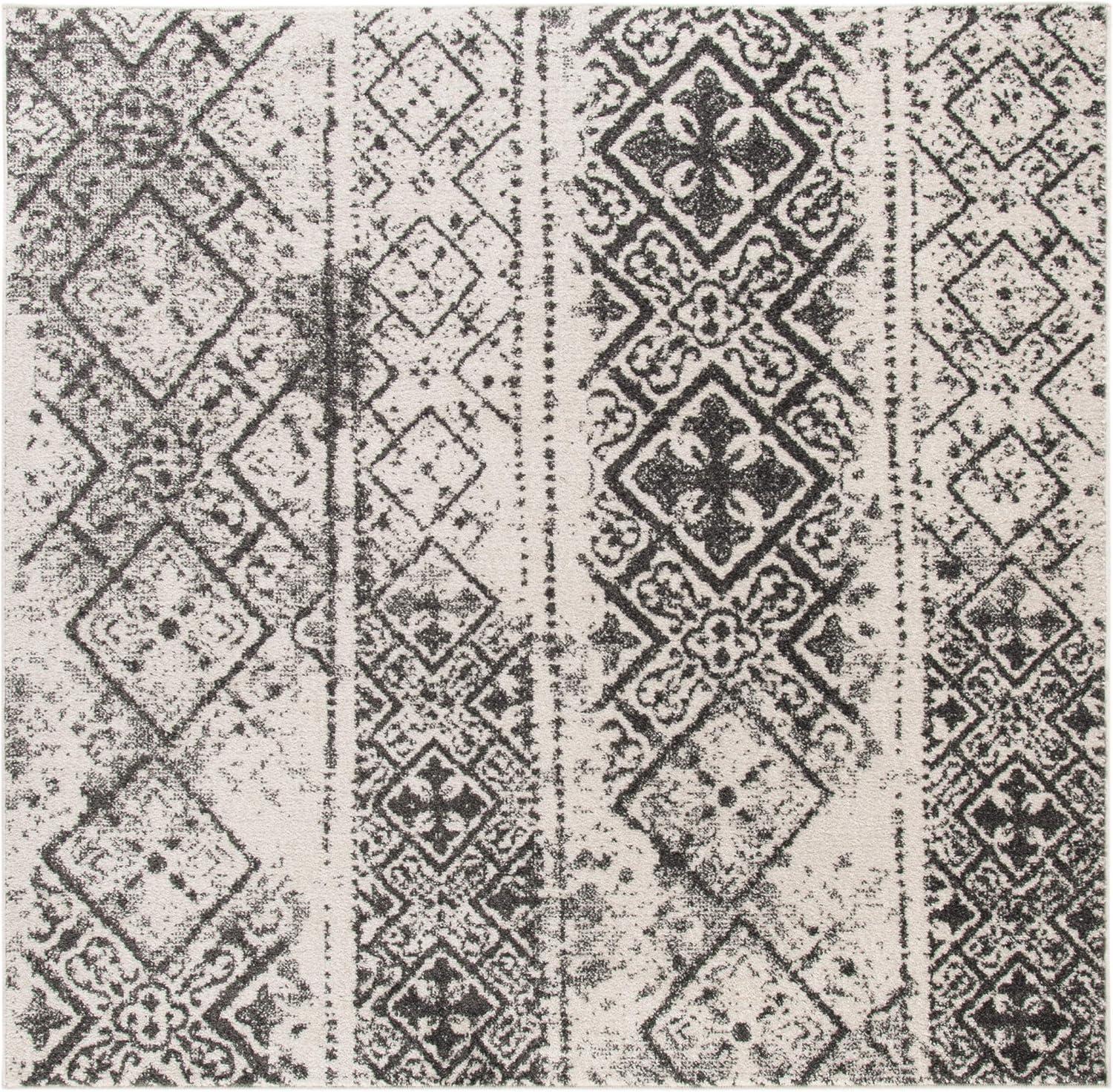 image:imageSAFAVIEH Area Rug 8x10 Adirondack Collection Large Black amp Silver Moroccan Boho Design NonShedding amp Easy Cleaning Ideal for Living Room Bedroom Office Dining Space ADR111CSilverBlack