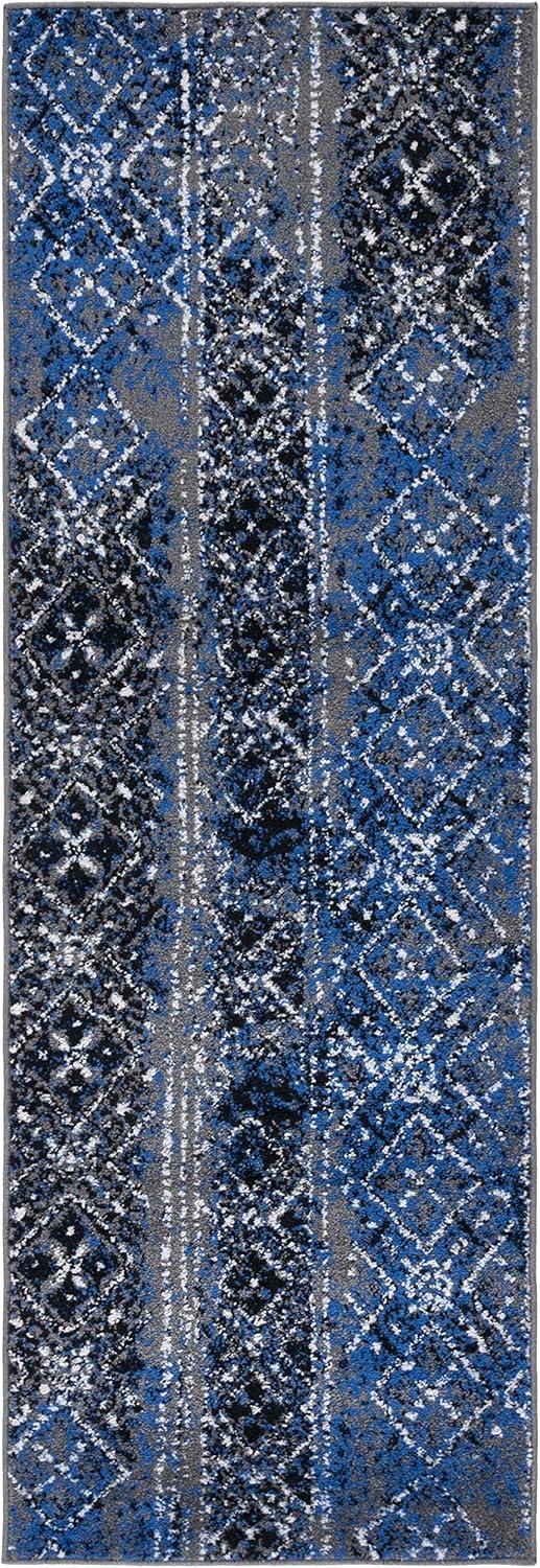 image:imageSAFAVIEH Area Rug 8x10 Adirondack Collection Large Black amp Silver Moroccan Boho Design NonShedding amp Easy Cleaning Ideal for Living Room Bedroom Office Dining Space ADR111CSilverMulti